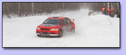 Widget Rally Team at 2004 SnoDrift Rally. Photo by Go Fast Photo.